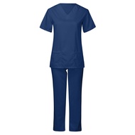 APIVOE Scrubs for Women Set Scrub Stretch Shirts and Jogger Pants Nursing Uniform Scrub Sets Workwea