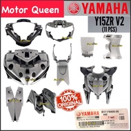 100% ORIGINAL YAMAHA Y15ZR Y15 V2 COVER INNER SET COVERSET BODY FRAME KAVER METER LAMPU HITAM BLACK