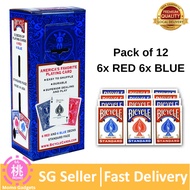 Bicycle Standard Poker Playing Cards ( Jumbo, Rider Back option ) (12 Pack)