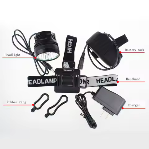 Bicycle Lights 9800 lumens 8*CREE XML T6 LED Bike Headlight Night Ride Mountain Bike Lights Headlamp