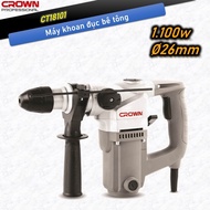 1100w Crown CT18101 concrete chisel drill, 3-function chisel drill, 14mm SDS CT 18101 tail drill