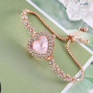 EN LIGNE - Jam Tangan Wanita Model Gelang Serut LOVE EL6088GL