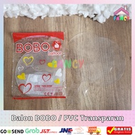 Bobo balon / balon pvc transparan bungkus MERAH / BIRU 18 24 36 inch