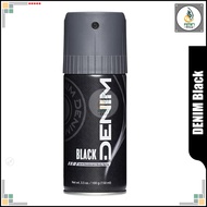 Denim Black Original Deodorant Body Spray 150ml Denim Deodorant Body Spray for Men