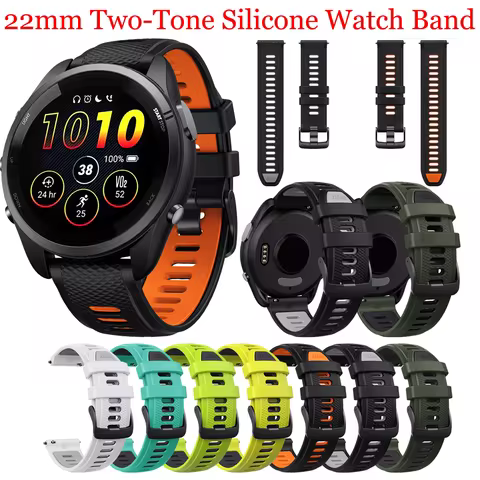 22mm Silicone Strap Compatible Models For Garmin Forerunner 265/Forerunner 255/Active/Venu2