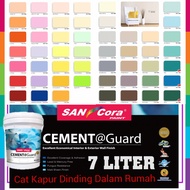 SANCORA CEMENT GUARD 7 LITER INTERIOR WALL EMULSION PAINT / CAT KAPUR AIR MATT DINDING DALAM MURAH C