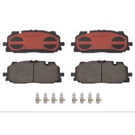 【可開發票】akebono 9n 8n卡鉗用 brembo 紅皮 陶瓷 六活塞 奧迪 系列用 Q7 a4 a5 煞車皮
