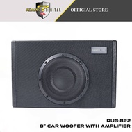 Adams Digital 8 Inch Car Active Subwoofer With Class D Amplifier Side Port Design Wooden Enclosure R