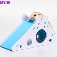 JAVIER Hamster House Wooden Assembled Hamster Hideout Exercise Toy Guinea Pig Hamster Slide Sleeping Nest