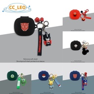 For Anker Soundcore P40i Case Cartoon Sesame Street Keychain Silicone Soft Case Cute Anker Soundcore