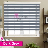 MYLANGSIR Bidai Korea / Korea Zebra Blinds / Width 2 / 3 / 4 / 5 / 6 / 7 Feet x Height 6 & 8 Feet / 