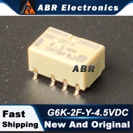 5 pieces brand new Omron relays G6K-2F-Y-4.5VDC