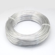 6 Gauge Silver Color Round Aluminum Wire 4mm Bendable Metal Craft Wire for Jewelry Making Craft Bead