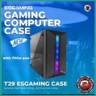 ☀ ✨ ESGAMING T29 ACRYLIC TRANSPARENT CASE W/ 750W PSU