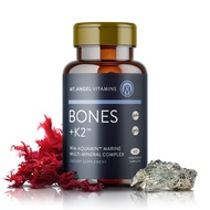 Mt. Angel Vitamins - Bones + K2, Comprehensive Bone Support Calcium Supplement, Aquamin 1600 mg, Mag