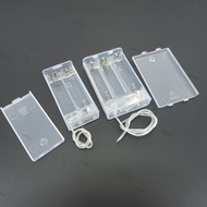 Transparent 2/3 solt AA 3V 4.5V Battery Holder Box Case With Switch AA Battery Holder Box Case With 