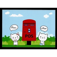 Postcard - Mail Box & Cats