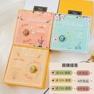 【客製化閨蜜生日禮物】 姐妹禮物 專屬名字絲巾扣 絲巾禮盒