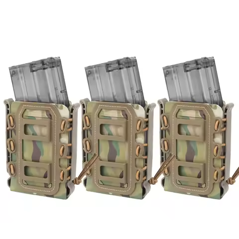 Tactical Magazine Pouch Molle for Ar15 M4 5.56 7.62mm Scorpion Fast Mag Quick Release Mag TPR Holste