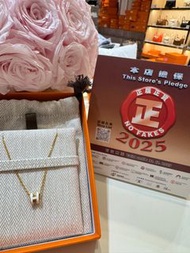 門市現貨Hermes Mini pop H項鍊 白金