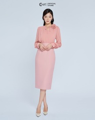 Chân Váy CCHAT Dáng Bút Chì Cạp Bổ Chất Tuytsi Cao Cấp Mềm Mịn 93CDS2009OT