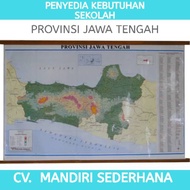 GANTUNGAN Central Java Province Map Hanging Edition Central Java Map/ Central Java Map/ Map/ Map/