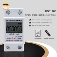 〔8C05〕 60A DDS1108 LCD Digital Display Single Phase Energy Meter With Balight Single Phase Energy Me
