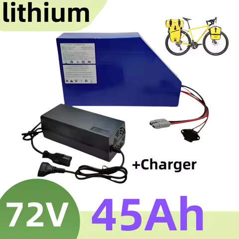 HYL72V 45Ah Lithium-Ion Triangle Battery for Scooter Moto with BMS 20S 5000W 6000W VTT Elasticity-Ba