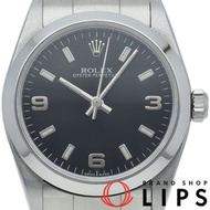 二手勞力士蠔式恆動男童腕錶 77080(Y) - 含原廠錶盒及保固卡 - 不鏽鋼男士腕錶，黑色，拋光，2002 年 - 成色極佳