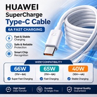 [ 100% Original ] Huawei 66W 6A / 65W 6A / 40w 5A Super Fast Charge Data Cable Laptop , MateBook Cab