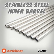 Stainless Steal Inner Barrel 7.5mm SiJun SLR JinMing Gen8/9/10/12 HK416