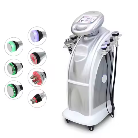 7 in1 Cavitation Ultrasonic Fat Burning Cellulite Removal 80K Vacuum Slimming Body Massage Blasting 