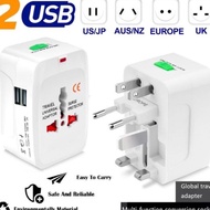 Newest ADAPTER Plug 2 USB TRAVEL UNIVERSAL International UNIVERSAL TRAVEL ADAPTER 2 USB PORTABLE USB CHARGER TRAVEL CHARGER w Most Wanted