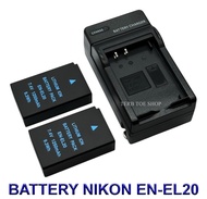 EN-EL20 \ ENEL20 แบตเตอรี่ \ แท่นชาร์จ \ แบตเตอรี่พร้อมแท่นชาร์จสำหรับกล้องนิคอน Battery \ Charger \