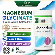 NHF Magnesium Glycinate Chelate High Absorption Deep Sleep Muscle Cramp Support 镁 甘氨酸镁 Magnesium Tid