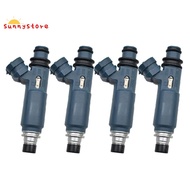 4PCS Fuel Injector 23250-11120 for  Starlet EP91  EE102 Tercel EL51 4EFE