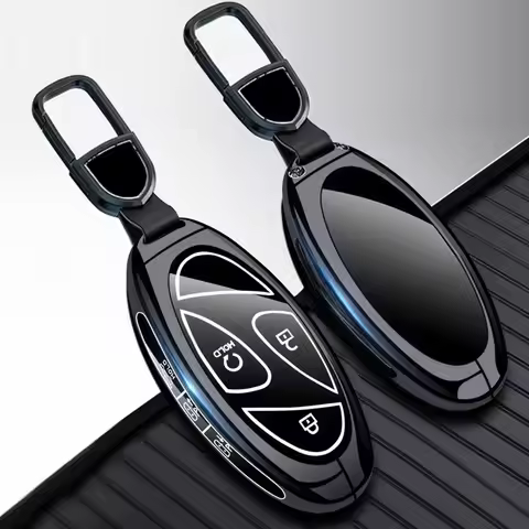 Premium Key Case for Hyundai Sonata/Santa Fe/IONIQ 6/IONIQ 5N - Protective Cover Keybag Keychain