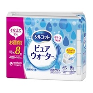 Silcot/絲花純水濕紙巾補充裝 58 片 x 8