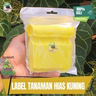 Label Tag Tanda Tulis Nama Tanggal Tanaman Hias Bibit Bunga Pot NKT - Kuning
