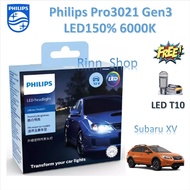 Philips Car Headlight Bulb Pro3021 Gen3 LED+1 6000K Subaru XV LED T10