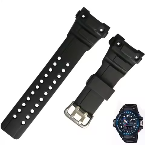 Watchbands For Casio G-SHOCK GWN-1000 GWN-1000B Strap Mens Wrist Premium PU Watch band Resin Replace