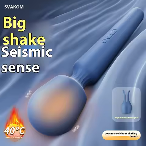 Big AV stick female clitoral stimulation orgasm silicone massage stick super power intelligent heati