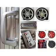 Ready Stock! RIMOWA luggage air box suitcase red wheel combination lock lever handle foot support logo LOGO sticker