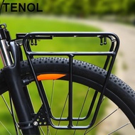 TENOL Bike Front Rack Carrier, Luggage Shelf Carrying Metal Maximum Load 25kg/55.12lbs