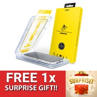 iPhone 16 / 15 / 14 [ Pro Max / Pro / Plus ] Hoda Tempered Glass Screen Protector  ( Dust Free Helpe