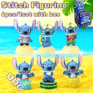 【Ready Stock】 6PCS/1Set Stitch New Summer Lottery Surprise doll With Box Christmas gift for Kids toy