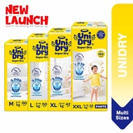 UniDry Baby Diaper Pants Super Absorbent Ultra Soft / Sizes M L XL XXL, Assorted