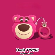 【Hot sale】For Havit TW967 Case Casing Soft Silicone Cartoon Innovation Earphone Case Cover NO.1