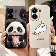 Xiaomi Poco C65 Case Aesthetic Luxury Cute Cat Boy Shockproof Black Silicone Phone Case Xiaomi Poco 