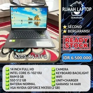 Laptop Asus K413FQ (second). Intel Core i5-10210U. RAM 8 GB. SSD 512 GB. VGA 2 GB
